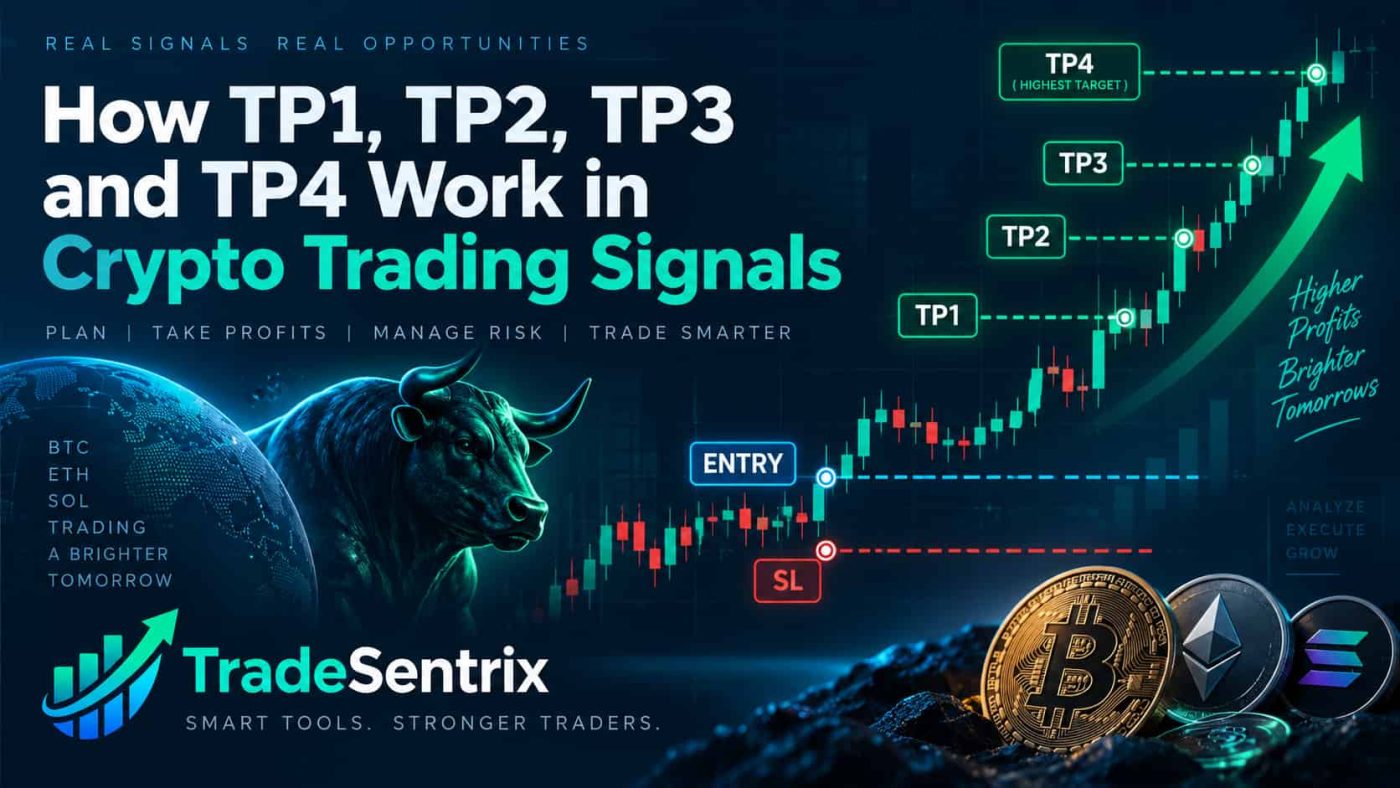 How TP1, TP2, TP3 and TP4 Work in Crypto Trading Signals